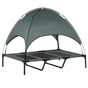 48" x 36" Elevated Portable Dog Cot Cooling Pet Bed with UV Protection Canopy Shade 48" x 36" Elevated Portable Dog Cot Cooling Pet Bed with UV Protection Canopy Shade